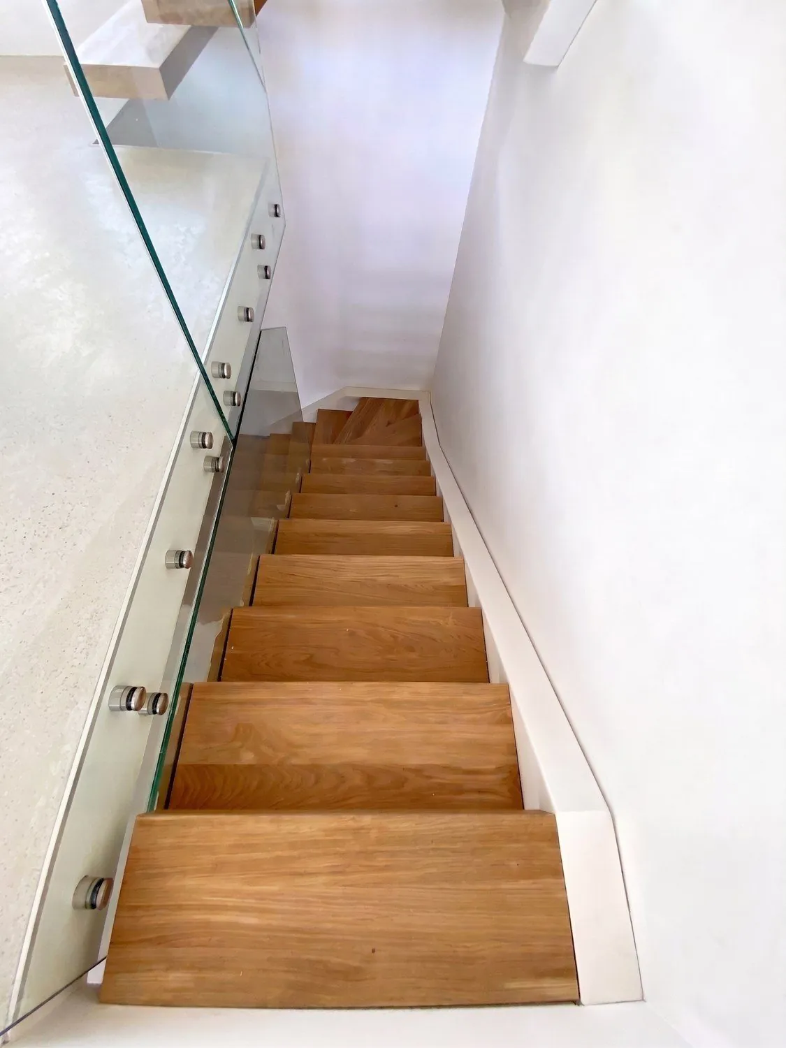 Escalier design métal et chêne — Strasbourg